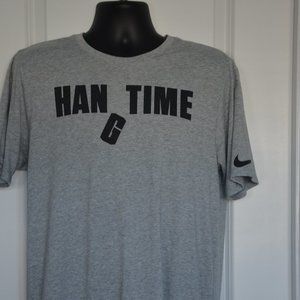 Nike Dri-Fit Gray Tee “HANG TIME” Men’s Medium